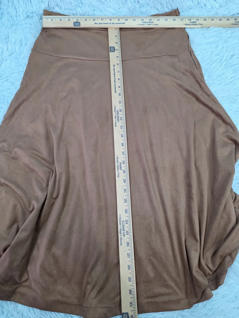 Brown Flared Maxi Skirt‎ - Women's